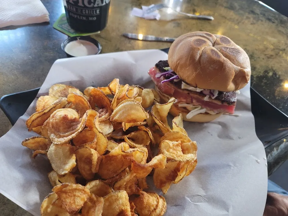 Ahi Tuna Sandwich and Fries